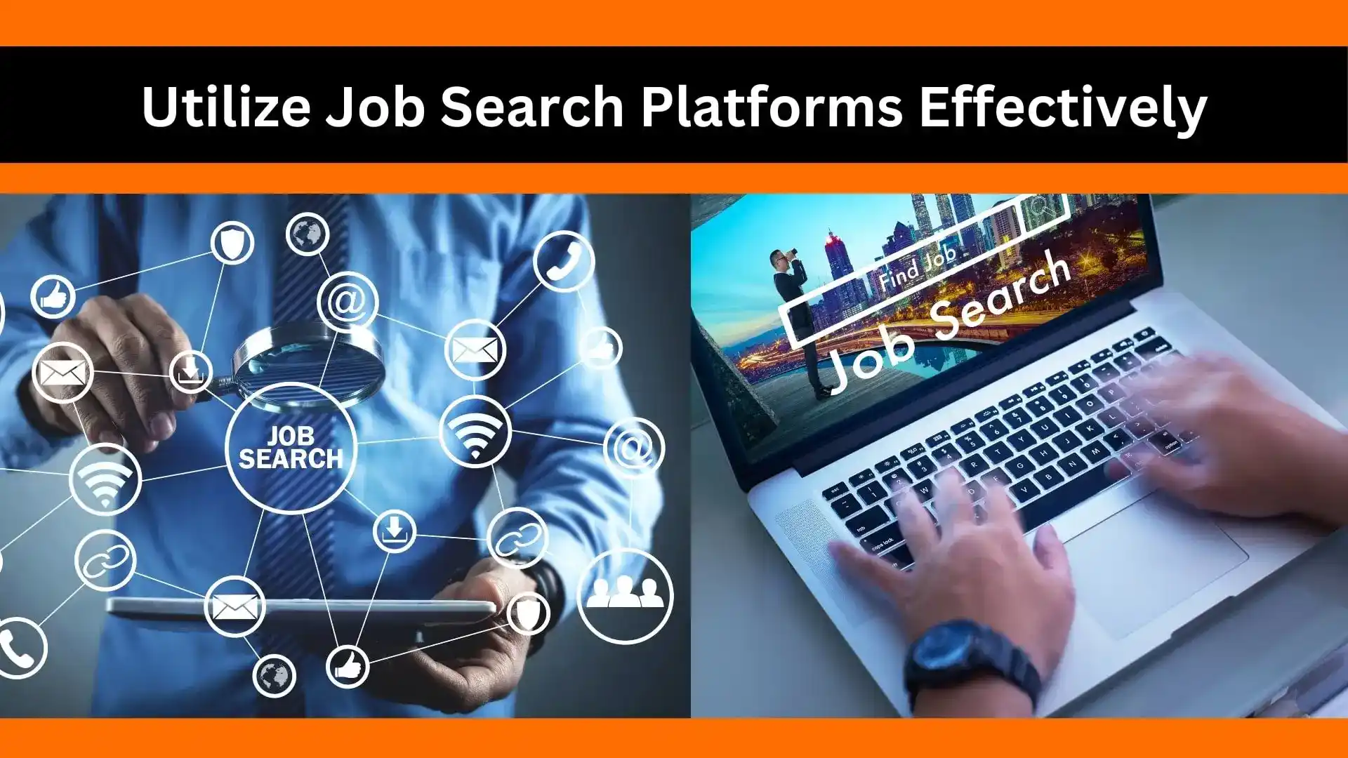 The image is escalating the utilization of job search platforms effectively. The job search network provide the support.