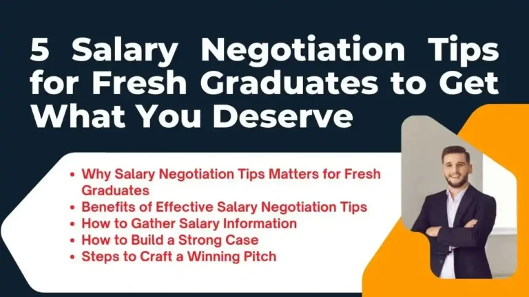 5 Salary Negotiation Tips for Fresh Graduates to Get What You Deserve